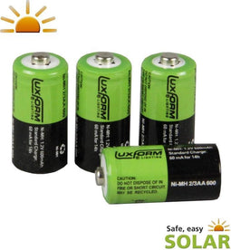 Luxform 4x Oplaadbare 2/3AA batterij