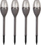 Luxform - 4x Solar Tuinlamp - Jive - Met Vlameffect LED - Antraciet - Set van 4 stuks
