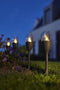 Luxform - 4x Solar Tuinlamp - Jive - Met Vlameffect LED - Antraciet - Set van 4 stuks