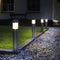 Luxform - Arizona - Solar Intelligent Hybride Tuinlamp - 100 Lumen - RVS Zilver - Werkend op zonne-energie - met bewegingssensor