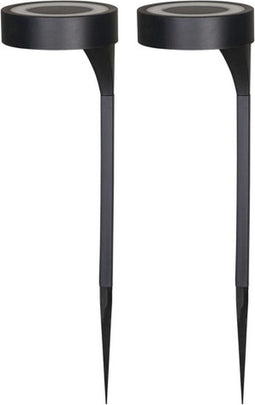 Luxform AYR Orange - Solar Tuinlampen 2 stuks - LED - Zwart