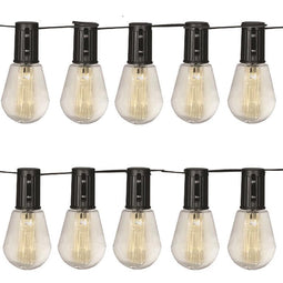 Luxform - Solar Lichtsnoer met 10 lampjes - Alicante - feestverlichting - werkend op zonne-energie