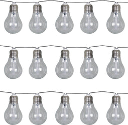 Luxform - Solar Lichtsnoer met 15 LED lampjes - Corfu- feestverlichting - werkend op zonne-energie