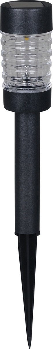 LuxForm Solar tuinlamp - 1x - antraciet grijs - LED Softtone effect - oplaadbaar - D6,2 x H43,5 cm