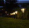 LuxForm Solar tuinlamp - 1x - antraciet grijs - LED Softtone effect - oplaadbaar - D11,5 x H40 cm