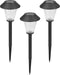 Luxform - St. Tropez - Tuinlampen 3 stuks - Solar - 5 Lumen - Zwart - Werkend op zonne-energie