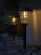 Luxform - St. Tropez - Tuinlampen 3 stuks - Solar - 5 Lumen - Zwart - Werkend op zonne-energie