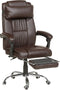LUXURY - Bureaustoel - Bruin - Kunstleer