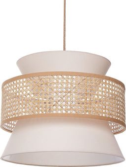 LUYANO - Hanglamp - Naturel/Beige - Rotan