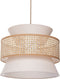 LUYANO - Hanglamp - Naturel/Beige - Rotan