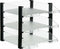 Set opbergbakjes Archivo 2000 Transparant Din A4 35 x 28,5 x 28 cm