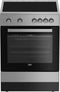 Beko FSM67010GX - Fornuis 60 cm - 4 vitro keramische zones - Roestvrijstaal
