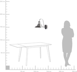 LUZA - Wandlamp - Zilver - Metaal