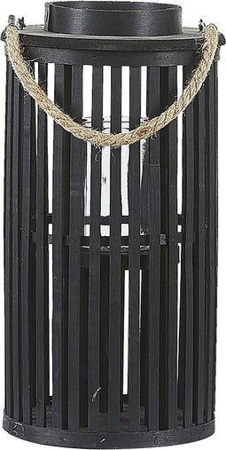 LUZON - Lantaarn - Zwart 40 cm - Wilgenhout