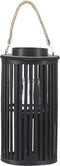 LUZON - Lantaarn - Zwart 40 cm - Wilgenhout