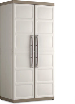 Keter Excellence XL Opbergkast hoog - 4 planken - 54x89x182cm - Beige/Taupe