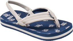 Reef AHI - Slippers - Removable backstrap - Navy Fish