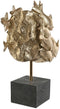 Decoratieve figuren Home ESPRIT Zwart Gouden Nijlpaard 33 x 21,5 x 45 cm