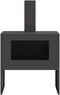 vidaXL - Vuurplaats - met - Schouw - Zwart - 60x40x96 - cm - Staal