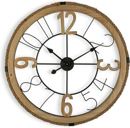 Muurklok Versa Hout MDF Hout MDF/Kristal (4,5 x 70 x 70 cm)