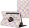 imoshion Tablet Hoes - Geschikt voor Samsung Galaxy Tab S9 11.0 inch Plus / Galaxy Tab S9 11.0 inch FE Plus / Galaxy Tab S10 Plus - 360° Draaibare Design Bookcase 2.0 - Dancing Cubes