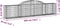 vidaXL - Schanskorven - 4 - st - gewelfd - 300x30x60/80 - cm - gegalvaniseerd - ijzer