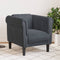 vidaXL Fauteuil fluweel donkergrijs
