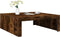 vidaXL - Salontafel - 100x100x35 - cm - bewerkt - hout - gerookt - eikenkleurig