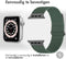 imoshion Magnetisch lederen bandje - Geschikt voor Apple Watch 1, 2, 3, 4, 5, 6, 7, 8, 9, 10 (42 mm), SE - 38/40/41 mm - Groen - One Size