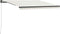 vidaXL - Luifel - handmatig - uittrekbaar - 600x350 - cm - geel - en - wit