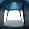 vidaXL - Kampeertent - met - verandakoepel - 5-persoons - waterdicht - blauw