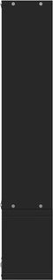 vidaXL - Wandschap - 96x12x64 - cm - bewerkt - hout - zwart