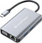 Conceptronic DONN21G - Dockingstation - 3x USB 3.2 Gen1 1x USB-C 1x Ethernet 100Mbps 1x VGA - Grijs