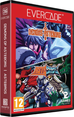 Evercade Demons of Asteborg & Astebros - cartridge - Retro platformgame en dungeon crawler