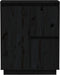 vidaXL - Dressoir - 60x34x75 - cm - massief - grenenhout - zwart