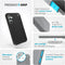 Speck Presidio2 Grip - Soft case - Armor Cloud technologie - Zwart