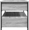 vidaXL - Salontafel - 70x50x50 - cm - bewerkt - hout - en - metaal - grijs - sonoma