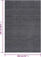 vidaXL - Vloerkleed - wasbaar - korte - pool - anti-slip - 160x230 - cm - antraciet