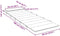 vidaXL - Ligbedkussen - 180x60x3 - cm - oxford - stof - grijs