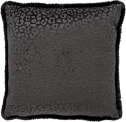 Dutch Decor CHEETA - Kussenhoes met dierenprint 45x45 cm Raven - zwart - met rits