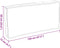vidaXL - Ligbedkussen - voor - Zitting/Rugleuning - Wijnrood - 120x60x12 - cm - Oxford - Stof