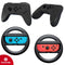 Controlla Grip Set - Racestuur en Controller houder - Ergonomisch - Zwart (2 stuks)