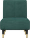 vidaXL - Chaise - longue - fluweel - donkergroen