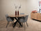 Livingfurn - Eetkamertafel Jesper Round 120cm - Mangohout / Gecoat Staal