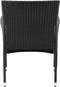 Juskys Fort Myers - Loungeset - 4-persoons - Polyrotan - Zwart