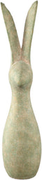 PTMD Remy Green Cement Rabbit Shaped Statue Ears Up XL