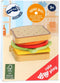Small Foot - Houten Speeleten Sandwich met Bestek, 7dlg.