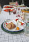 CABANAZ - bord, keramiek, FONDUE PLATE, wit