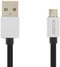 Accezz Kabel - Micro-USB naar USB A Kabel - 1 meter - Oplaadkabel - Zwart