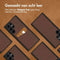 Accezz Galaxy S22 Ultra - Premium Leather Card Slot Backcover - Echt Nappa leer - Bruin